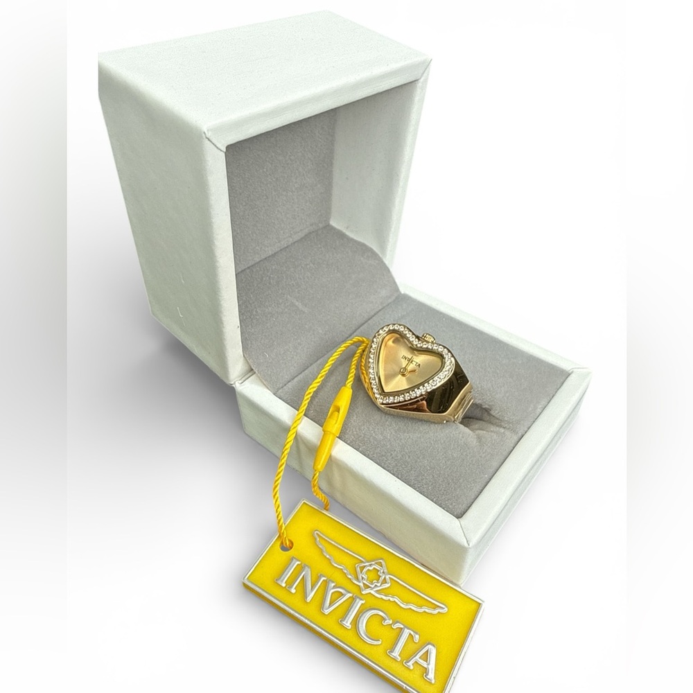 Invicta Mini Angel Women's Ring Watch - 19mm, Gold (49574)